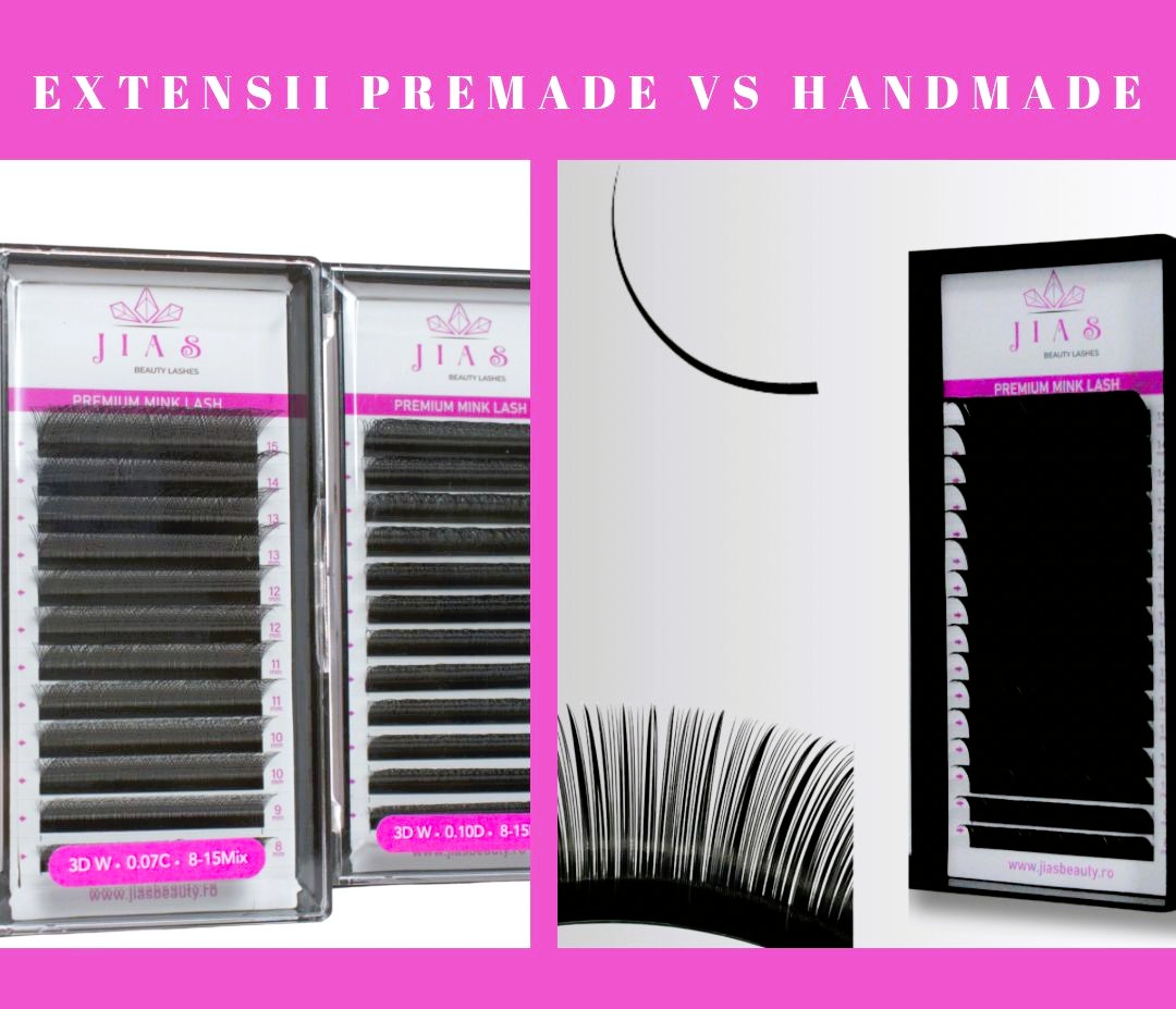 extensii premade vs handmade comparatie extensii de gene volum