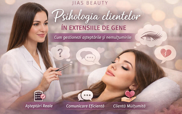 Psihologia clientelor în extensiile de gene – lash artist profesionist